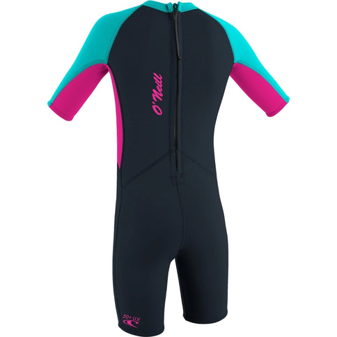 O'Neill O'Neill Reactor 2/2 Kinder Shorty Wetsuit Berry Light Aqua