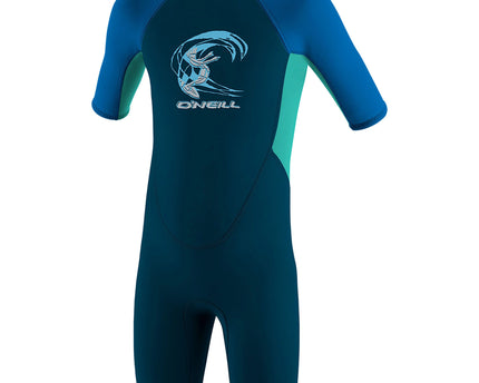 O'Neill O'Neill Reactor 2/2 Kinder Shorty Wetsuit Slate Aqua