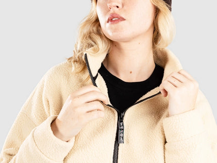 Picture Organic Clothing Picture Dames Cylla 1/4 Zip Fleece Wood Ash