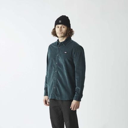 Picture Organic Clothing Picture Heren Graftons Corduroy Shirt Deep Water