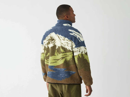 Picture Organic Clothing Picture Heren Hafdals Zip Fleece Cloudy Landscape Sherpa