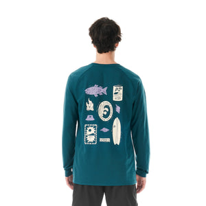 Picture Organic Clothing Picture Heren Maribo LS Surf Tee Deep Water
