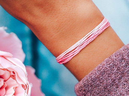 Pura Vida Pura Vida  Charity: Boarding 4 Breast Cancer Bracelet