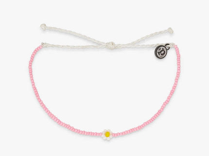Pura Vida Pura Vida Spring Daisy Seed Beads Bracelet Pink