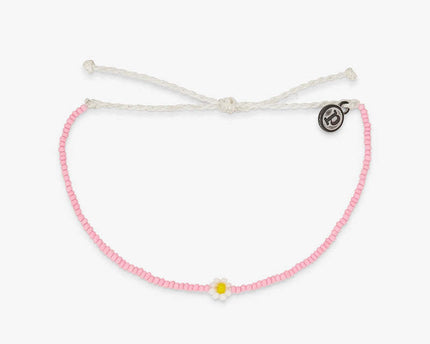 Pura Vida Pura Vida Spring Daisy Seed Beads Bracelet Pink