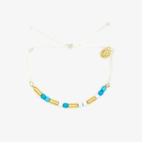Pura Vida Pura Vida Undertow Enamel Bead Charm Bracelet Natural