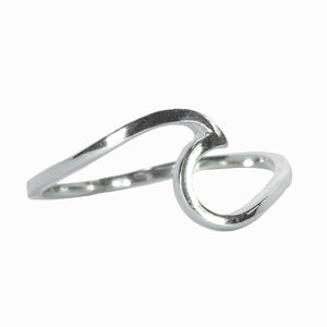 Pura Vida Pura Vida Wave Ring Silver