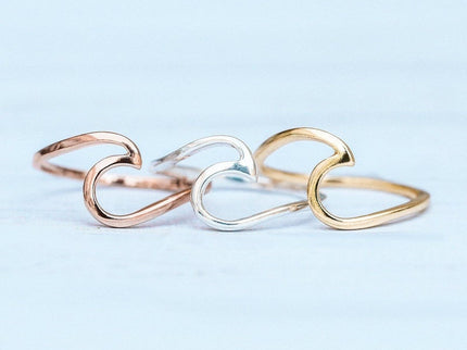 Pura Vida Pura Vida Wave Ring Silver