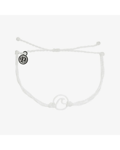Pura Vida Pura Vida Wave Silver Bracelet White