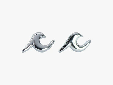 Pura Vida Pura Vida Wave Stud Earrings Silver