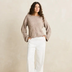 Rhythm Rhythm Dames Baklava Knit Top Oatmeal