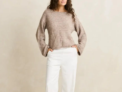 Rhythm Rhythm Dames Baklava Knit Top Oatmeal