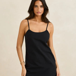 Rhythm Rhythm Dames Classic Slip Dress Black