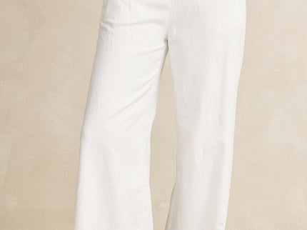 Rhythm Rhythm Dames Essential Wide Leg Pants White