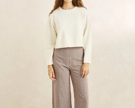 Rhythm Rhythm Dames Estelle Fluffy Knit Cardigan Cream