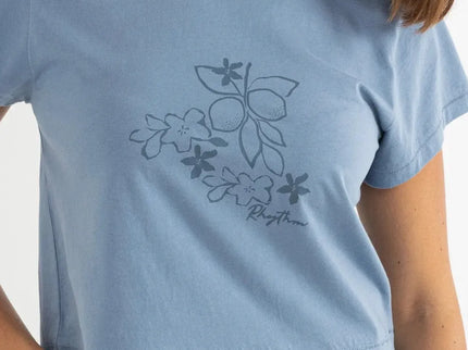 Rhythm Rhythm Dames Floral Blooms Printed Tee Slate