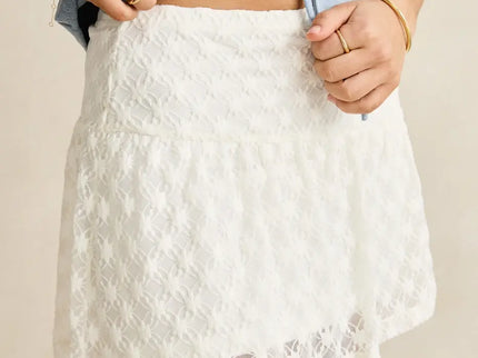 Rhythm Rhythm Dames Gigi Lace Mini Skirt White