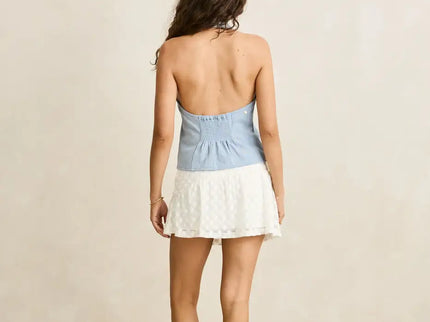 Rhythm Rhythm Dames Gigi Lace Mini Skirt White