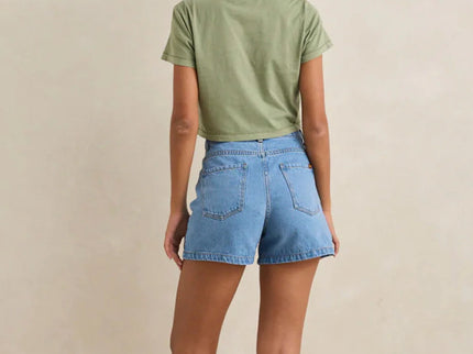 Rhythm Rhythm Dames Island Crop Crew Tee Palm