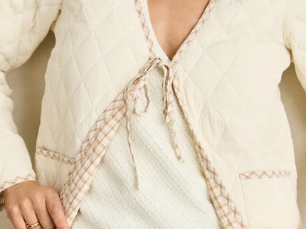 Rhythm Rhythm Dames London Reversible Quilted Jacket Vintage White