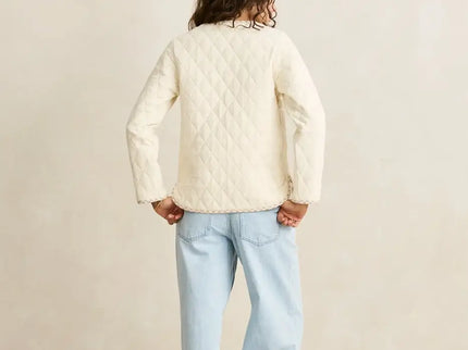 Rhythm Rhythm Dames London Reversible Quilted Jacket Vintage White