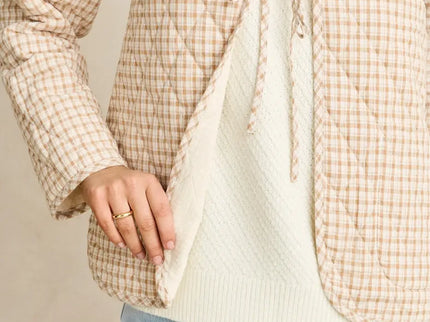 Rhythm Rhythm Dames London Reversible Quilted Jacket Vintage White