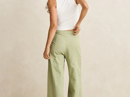 Rhythm Rhythm Dames Vista Stripe Wide Leg Pants Olive