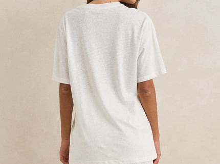 Rhythm Rhythm Dames Wildflower Oversized T-Shirt Vintage White