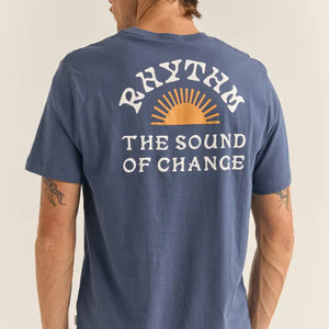 Rhythm Rhythm Heren Awake Tee Navy