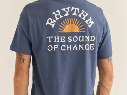 Rhythm Rhythm Heren Awake Tee Navy
