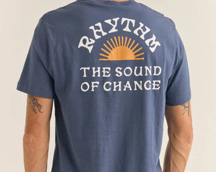 Rhythm Rhythm Heren Awake Tee Navy