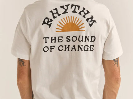 Rhythm Rhythm Heren Awake Tee White