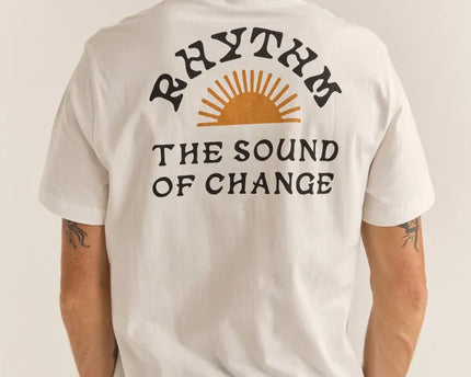 Rhythm Rhythm Heren Awake Tee White