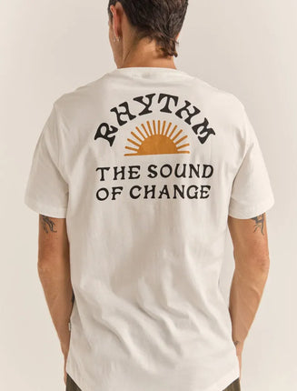 Rhythm Rhythm Heren Awake Tee White