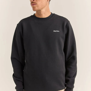 Rhythm Rhythm Heren Brand Fleece Crew Black