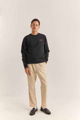Rhythm Rhythm Heren Brand Fleece Crew Black