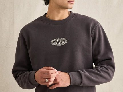 Rhythm Rhythm Heren Breeze Fleece Crew Neck Vintage Black