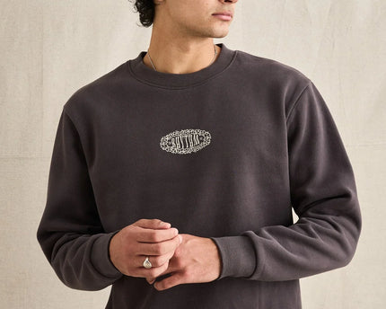 Rhythm Rhythm Heren Breeze Fleece Crew Neck Vintage Black