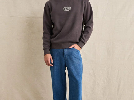 Rhythm Rhythm Heren Breeze Fleece Crew Neck Vintage Black