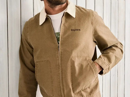 Rhythm Rhythm Heren Cultivation Canvas Jacket Camel