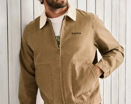 Rhythm Rhythm Heren Cultivation Canvas Jacket Camel