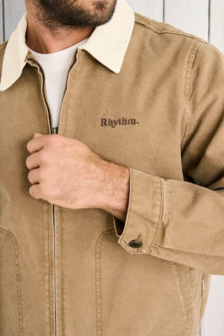 Rhythm Rhythm Heren Cultivation Canvas Jacket Camel