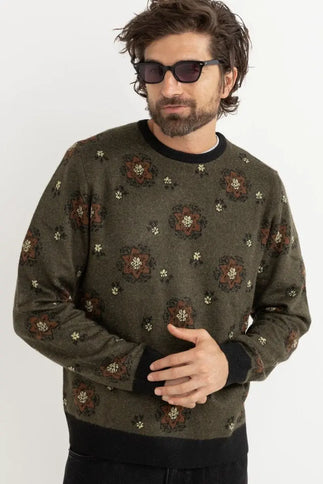 Rhythm Rhythm Heren Doyle Knit Sweater Olive