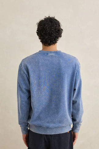 Rhythm Rhythm Heren Drifter Salt Wash Crew Sweatshirt Slate