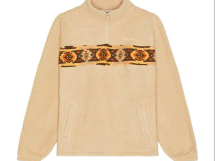 Rhythm Rhythm Heren Dusty Quarter Zip Fleece Natural