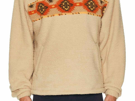 Rhythm Rhythm Heren Dusty Quarter Zip Fleece Natural