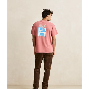 Rhythm Rhythm Heren Echoes Vintage Tee Dusty Rose