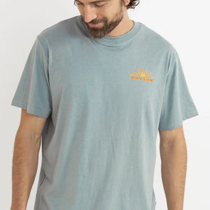 Rhythm Rhythm Heren Frame SS T-shirt Seafoam