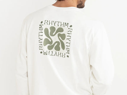 Rhythm Rhythm Heren Grange Loose Fit LS Tee Ecru