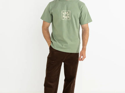 Rhythm Rhythm Heren Grange Vintage T-Shirt Sage